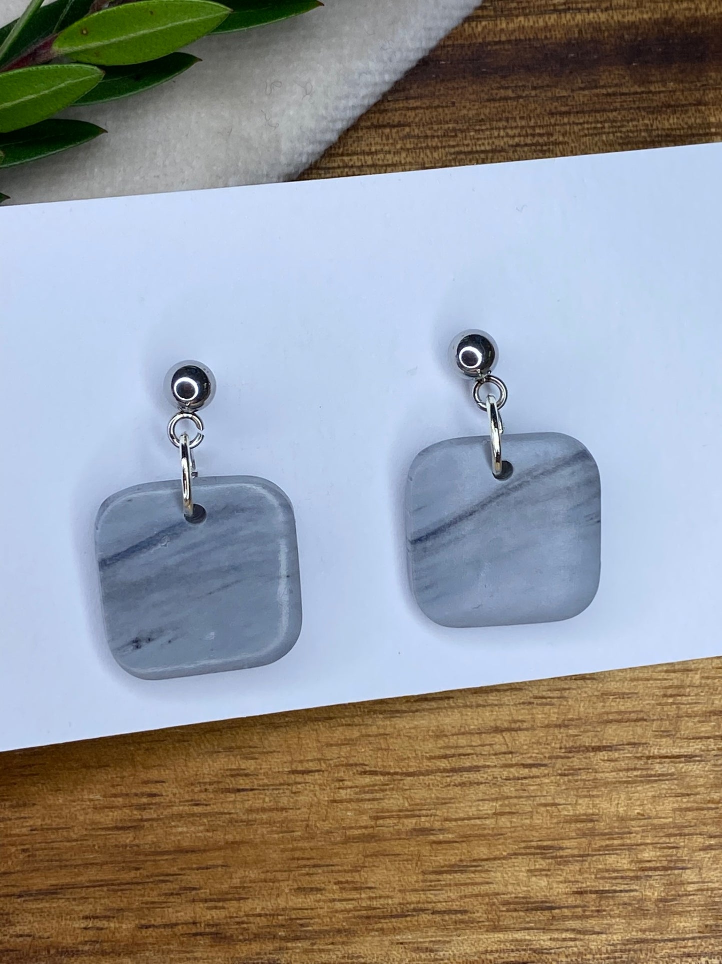 Dinky dangles - stone square